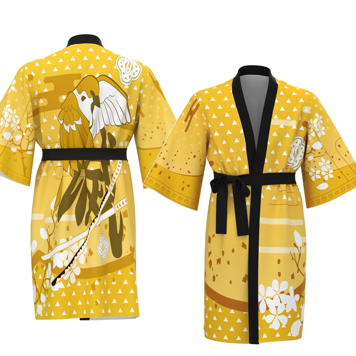 

Adult Kids Anime Bathrobe Cosplay Demon Slayer Costume Sleepwear Robe Women Men Pajamas Cartoon Kimetsu no Yaiba Kimono