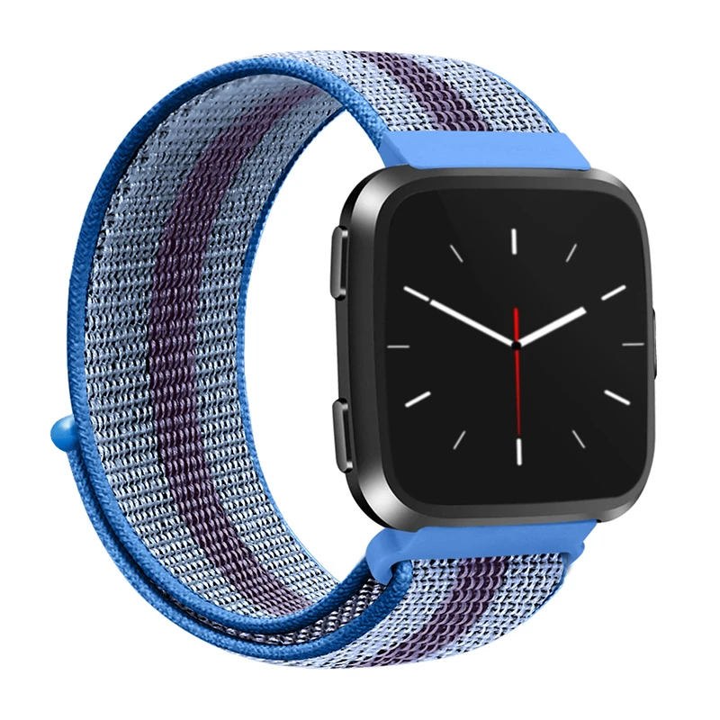 Blue Stripe Nlyon ремешок для Fitbit Versa 2 Lite Мягкий Нейлоновый сменный Браслет для Fitbit Versa Lite band Edition аксессуары для умных часов - Цвет ремешка: Blue Stripe