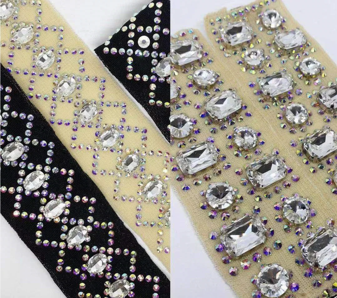25-Color 6-25mm Rivoli round sewing strass glass stone Sew On Crystal rhinestone diamante silver Claw buckle for clothes shoes | Дом и сад