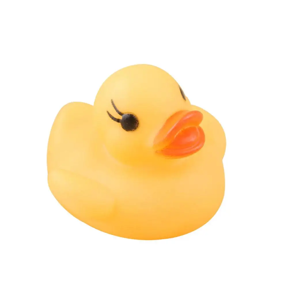 

Mini Flashing Light Floating Rubber Duck Rubber Duck Light Auto Color Changing Tub Shower Toy Children Bathing Interesting