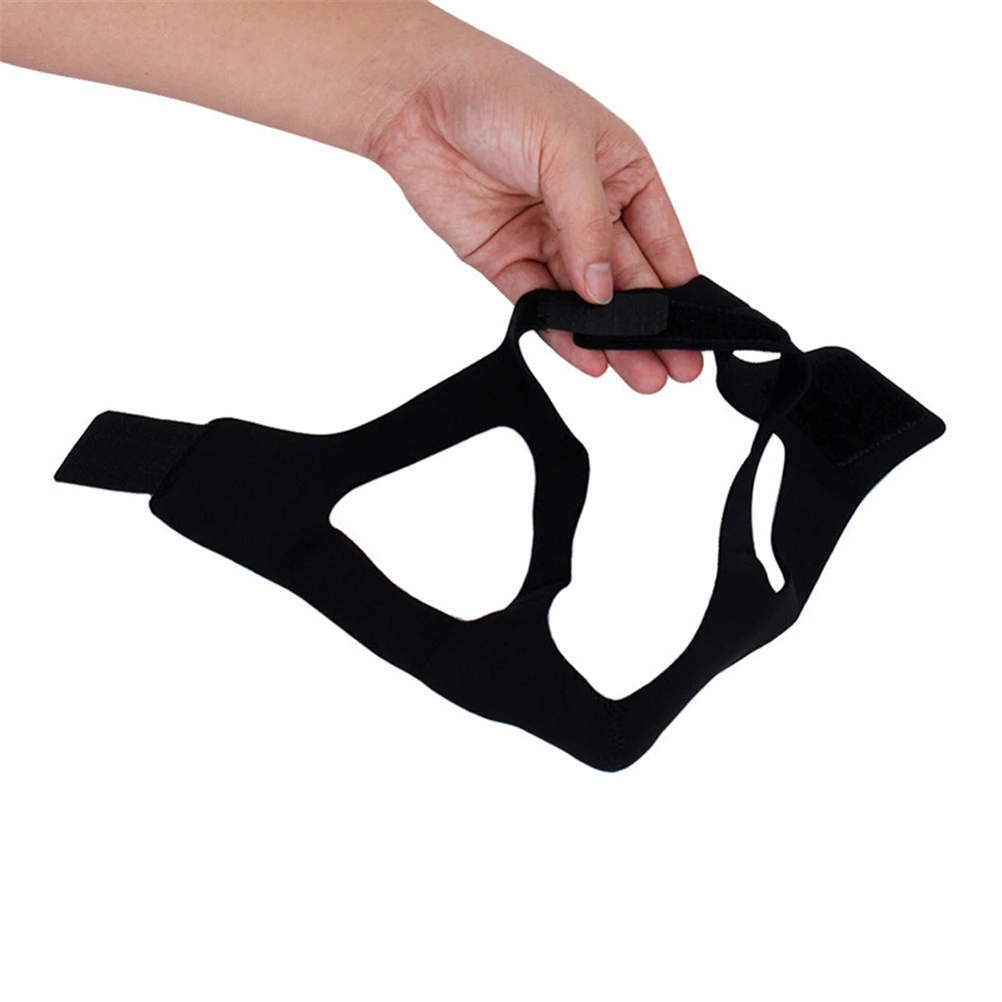 1PCS Black Color Men Women Anti Snore Chin Strap Care Sleep Stop Snoring Belt Jaw Supporter Apnea | Красота и здоровье
