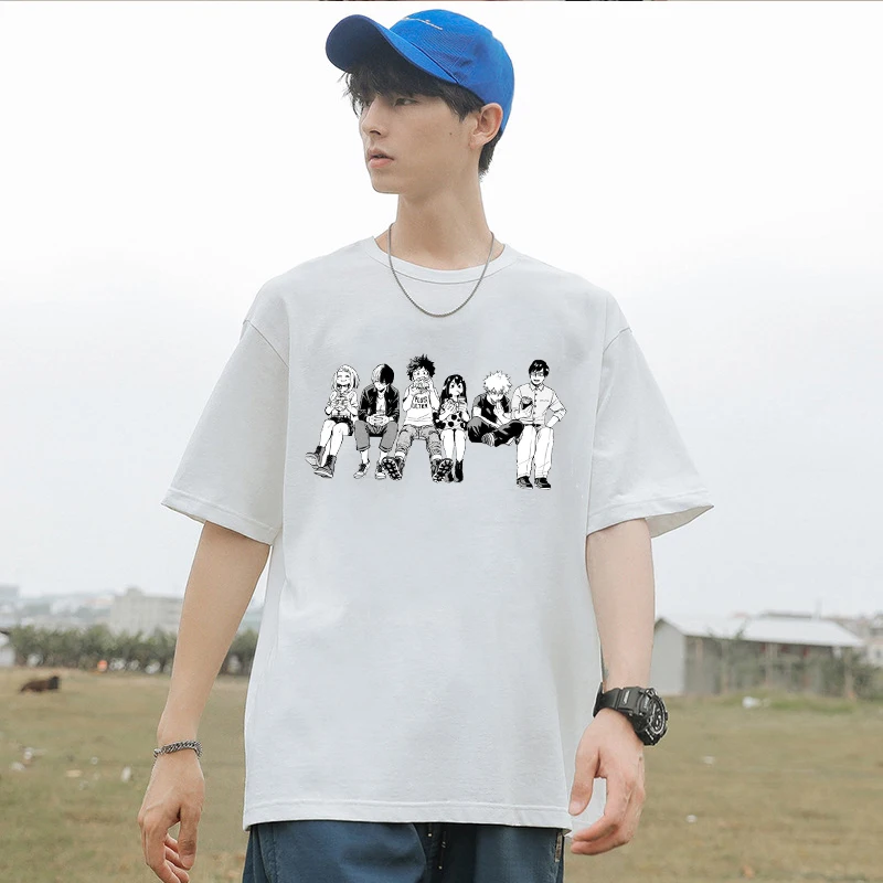 

T-shirts Men Clothing Academia Boku Anime T Shirt My Hero Academia Japanese Streetwear Short Sleeve Tshirt Women Tee Tops Female