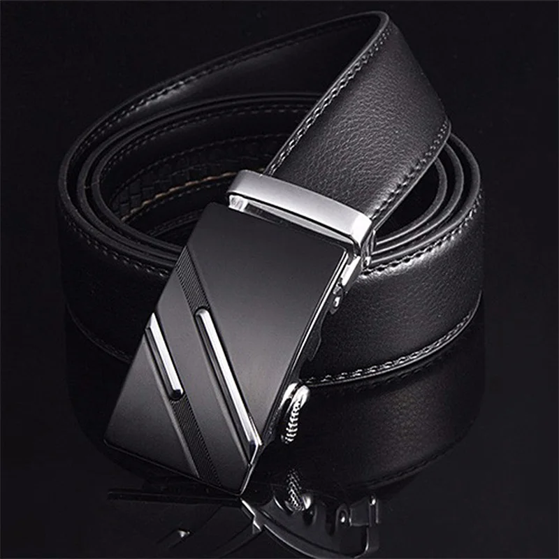 

[LFMB]Famous Brand Belt Men Top Quality Genuine Luxury Leather Belts for Men,Strap Male Metal Automatic Buckle