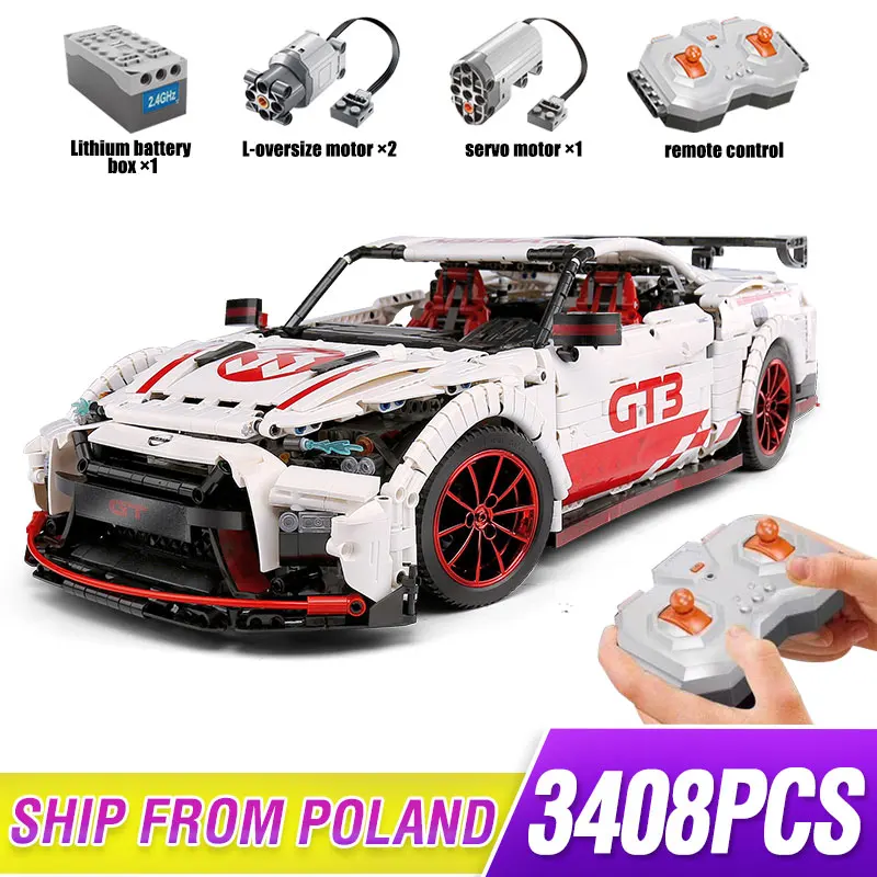 3408 шт MOC творческая серия Moc Technic GTR GT3 скоростной гоночный спортивный автомобиль