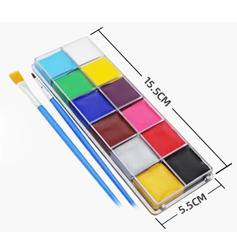 Набор красок для боди арта и грима 12 цветов|Чернила тату| |