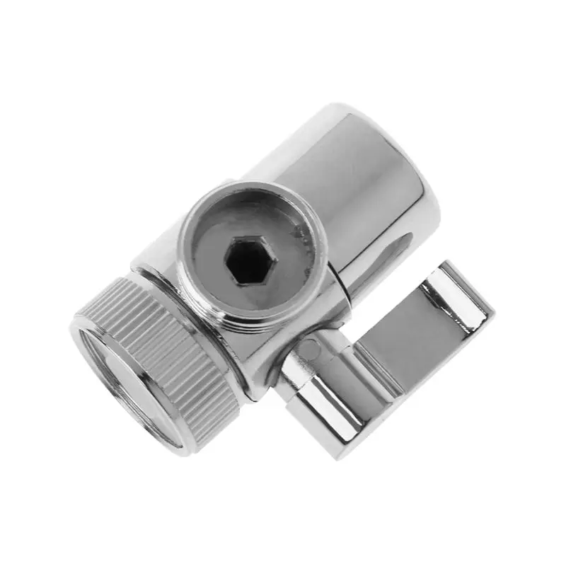 

Brass 3-way Diverter Valve Faucet Connector Adapter Three Head Function Switch