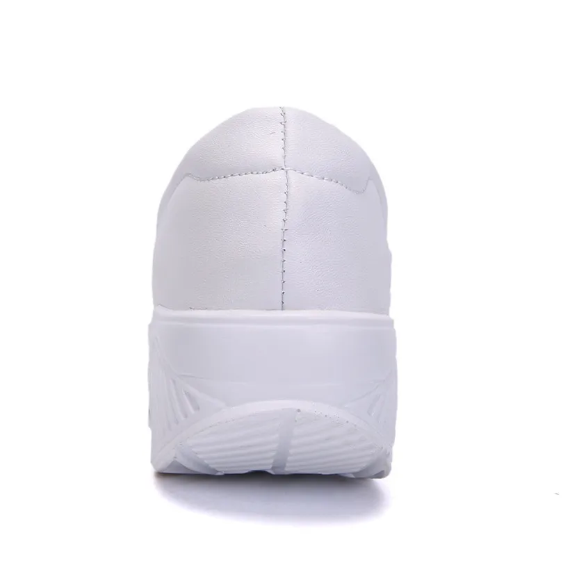 LIN KING/Женская Повседневная офисная обувь сезон весна осень на танкетке с низким