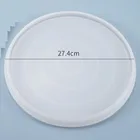 Круглая тарелка для фруктов ручной работы, силиконовая форма для самостоятельной сборки, форма для хрустальной смолы, Настольная тарелка, декоративная форма для смолы