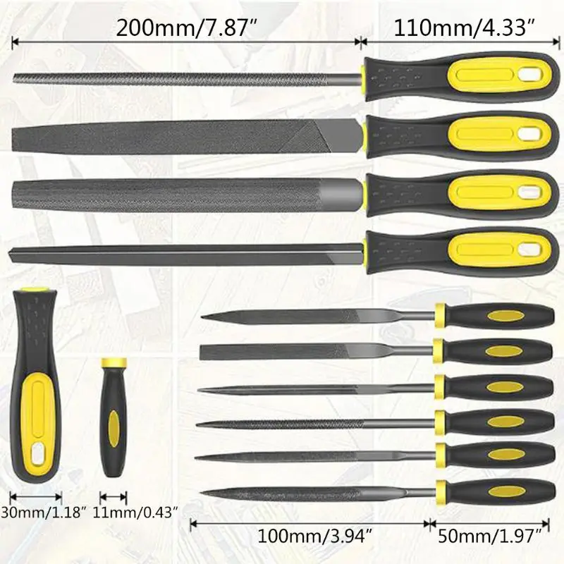 

17Pcs File Tool Set with Carry Case,Premium Grade T12 Drop Forged Alloy Steel X4YD