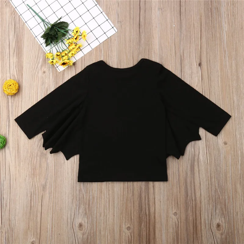 Новая детская футболка стильная одежда для мальчиков и девочек летучая мышь