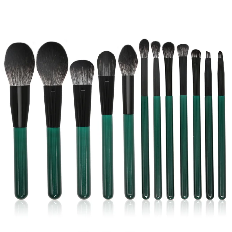 

Makeup Brushes Tools Sets 12Pcs Cosmetic-Powder-Foundation Concealer Blusher Blending Eye Shadow Highlighter Sculpting Eyebrow