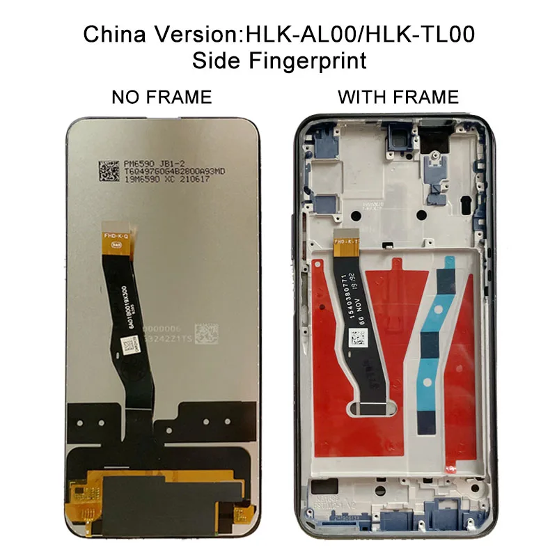Pantalla t&aacute;ctil LCD de 6,59 pulgadas para Huawei Honor 9X, pieza de repuesto, componente digitalizador, pantalla interior y exterior-1