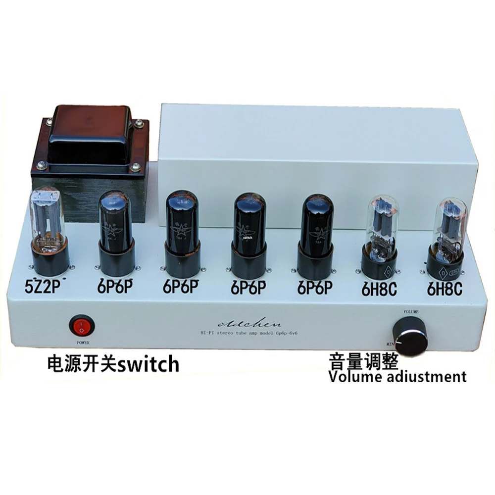 Вакуумный трубчатый усилитель класса AB 6P6P 6V6 HIFI 9 Вт + 220 В переменного