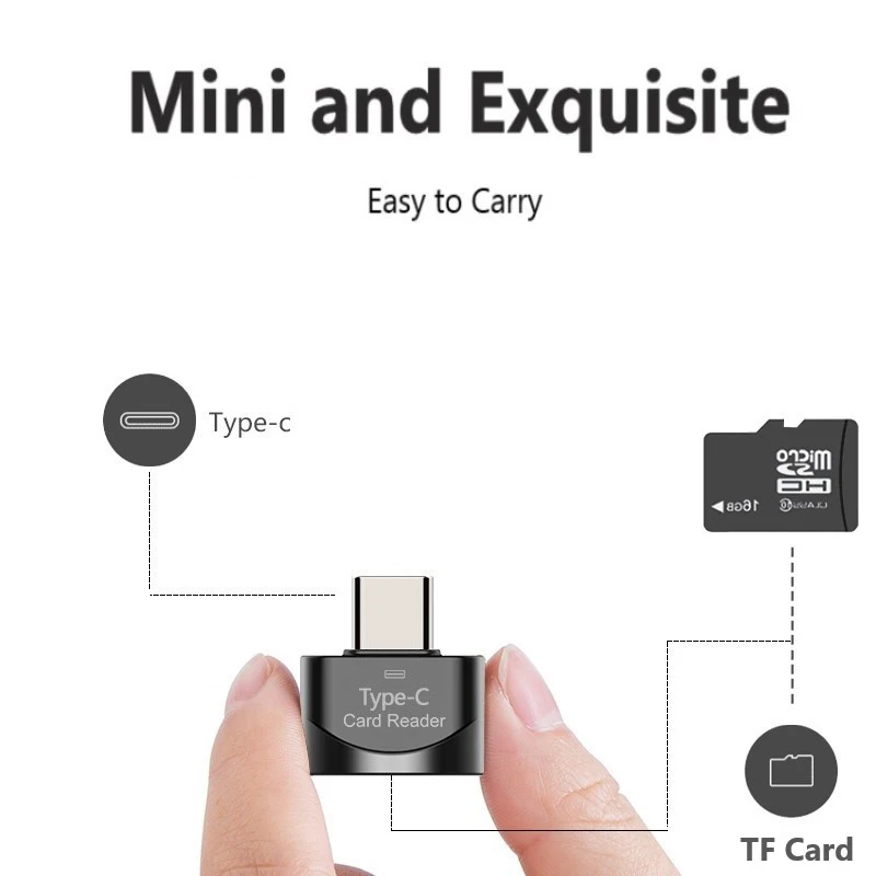 Новый адаптер USB 3 0 Type C для Micro-SD TF OTG кардридер мини смарт-кардридер ноутбука Samsung |