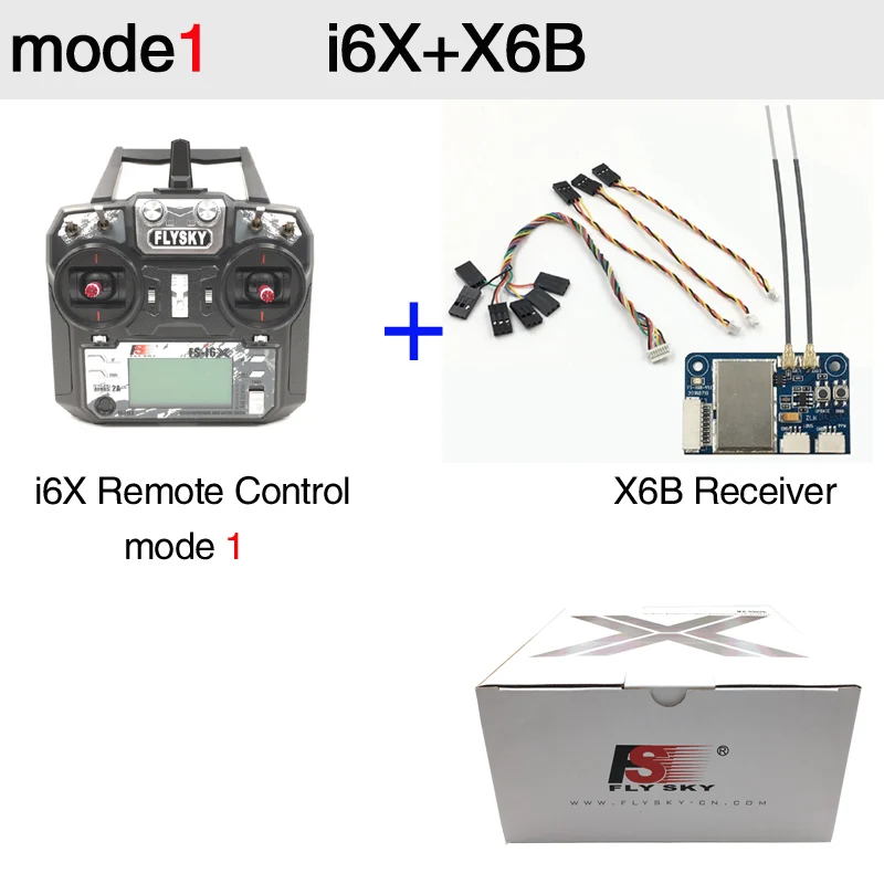 model1 i6X X6B Flysky FS-i6X FS I6X 10CH 2,4G Радиоуправляемый контроллер передатчика с iA10B iA6B A8S X6B приемником для радиоуправляемого вертолета многороторного дрона - Цвет: model1 i6X X6B