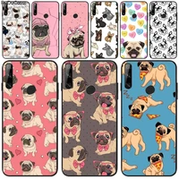 cute funny cartoon puppy dog phone case for huawei y5 ii y6 ii y5 y6 y7prime y9 2018 2019 for honor 8 8x 9 9lite
