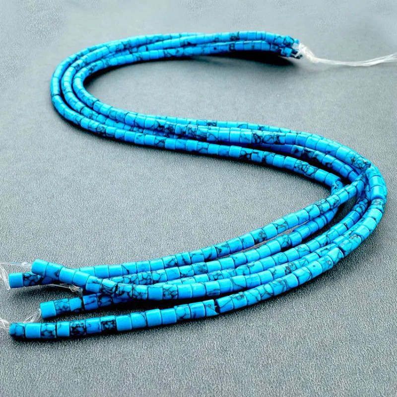 Бусины Из синей сосны для изготовления ювелирных изделий ручной работы 4 х4