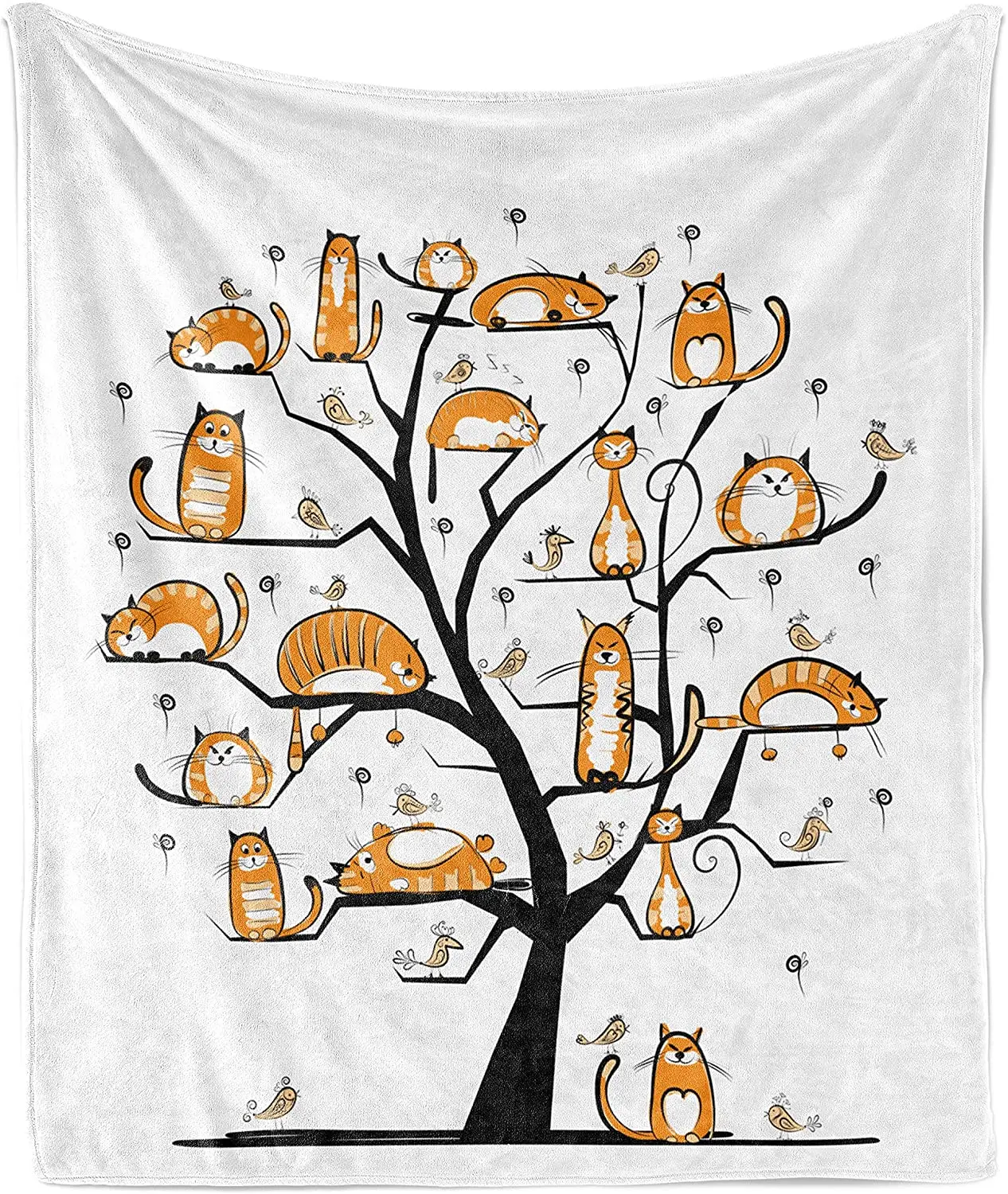 

Мягкое Фланелевое Флисовое одеяло для влюбленных кошек, домашних животных, семейного дерева, птиц, толпы, пушистые, натуральные, искусствен...