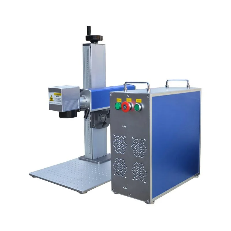MAX/Rycus50w 30W Portable Fiber Metal Laser Marking Machine with rotary and 2D table With CE enlarge