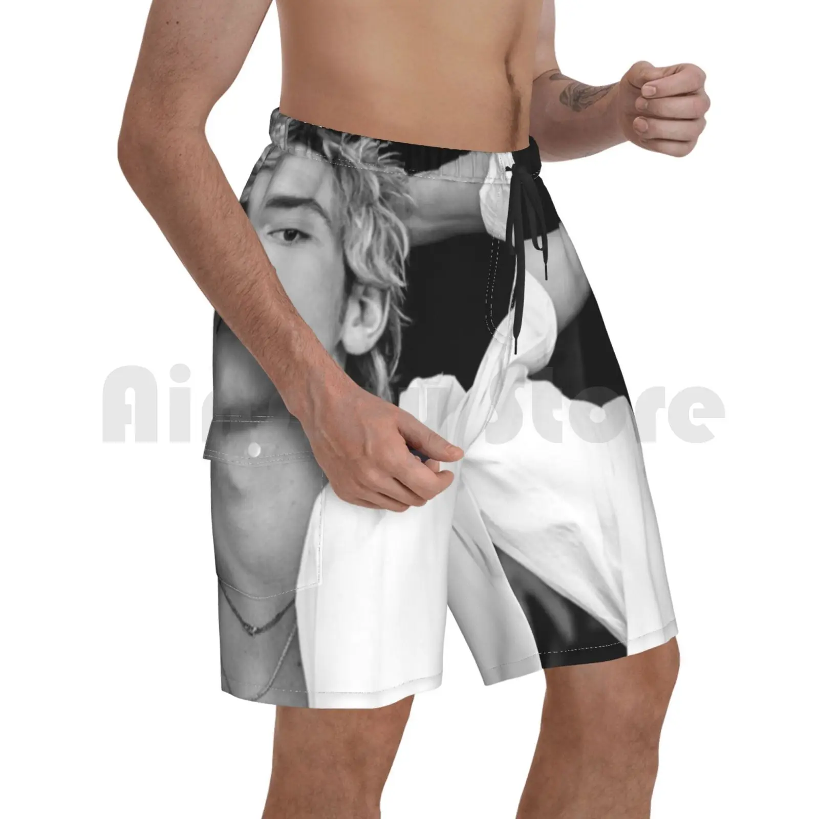 

Ross Lynch Beach Shorts Men Beach Pants Swim Trunks Ross Lynch R5 Teen Vibes Summer Aesthetic Cheap Trendy Christmas