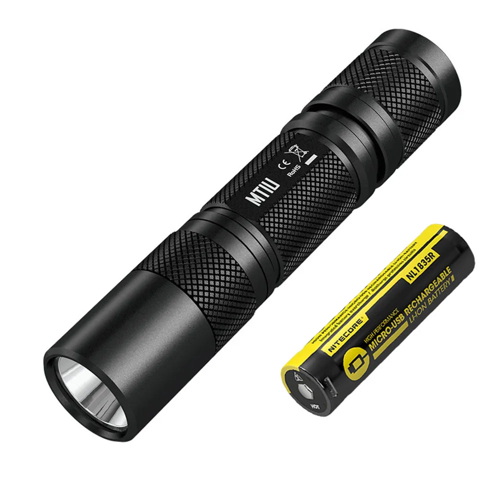 NITECORE MT1U ручной УФ-светильник 900 мВт нм, длина волны, холодный светильник, удобный Ультрафиолетовый фонарь, Универсальный светильник - Испускаемый цвет: MT1U NL1835R