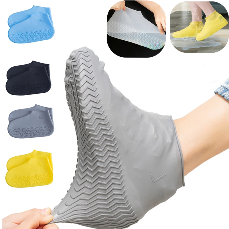 

Boots Waterproof Shoe Cover Silicone Material Unisex Shoes Protectors Rain Boots for Indoor Outdoor Rainy Days Reusable