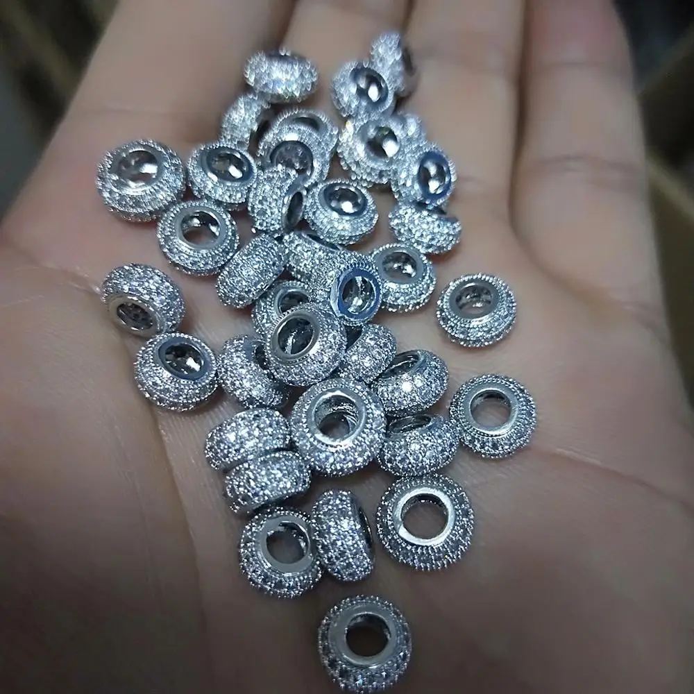 5 шт./лот Оптовая Продажа Красный Кристалл CZ Корона Бусины для изготовления