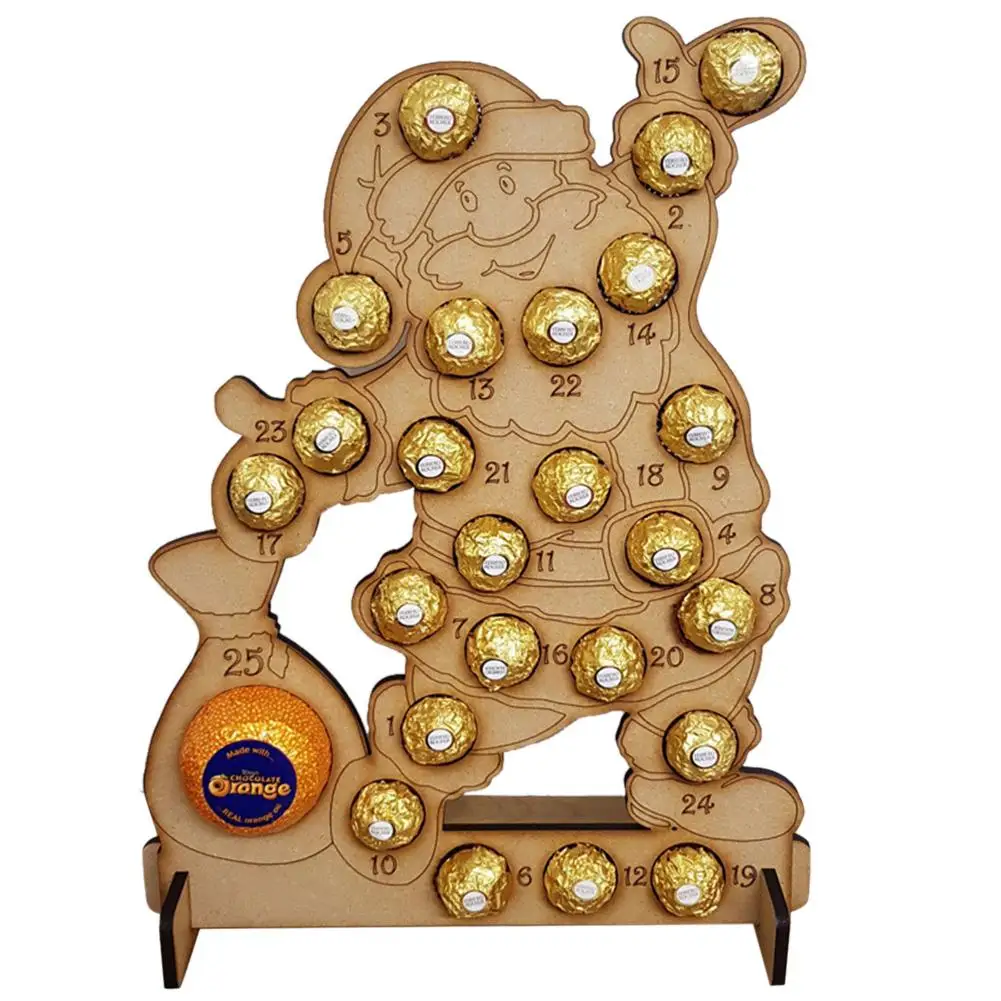 Рождественский календарь деревянный выдалбливают комплекса предпусковых