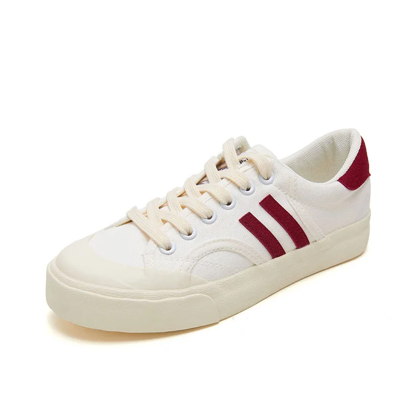 

QWEDF 2019 New spring tenis feminino lace-up white shoes woman Leather solid color female shoes casual women sneakers G11-59
