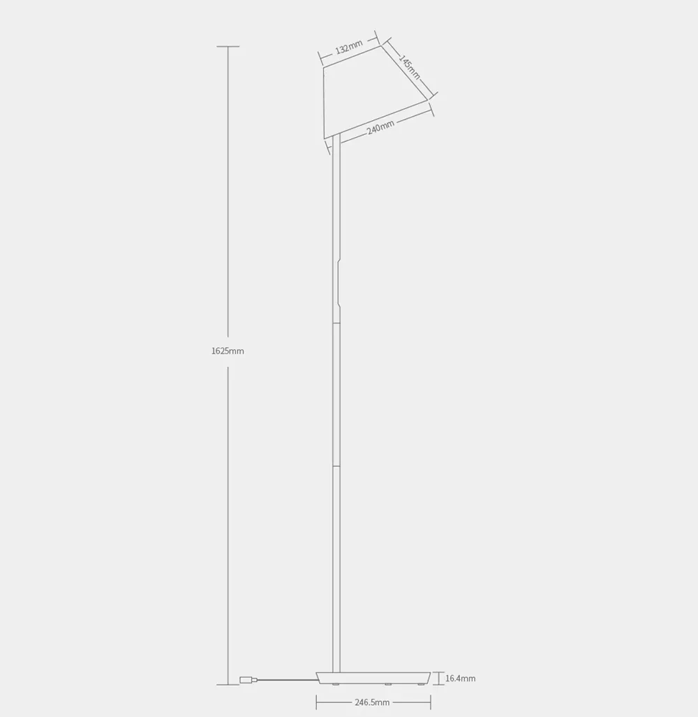 Xiaomi Yeelight YLLD01YL 12 Вт умный Диммируемый СВЕТОДИОДНЫЙ торшер wifi приложение управление Поддержка Mijia приложение Apple Homekit wifi управление