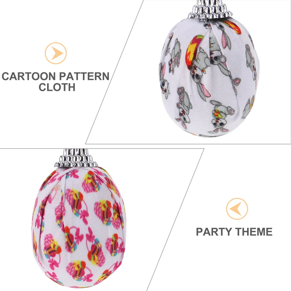 

9pcs Easter Themed Colorful Egg Pendants Decorative Ornaments for Home Decor