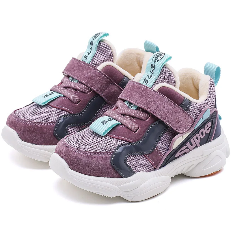 Bakkotie 2019 Baby Boys New Genuine Leather Sports Shoes Kids Girls Winter Warm Fur Sneakers Toddler Fashion Soft Casual | Детская