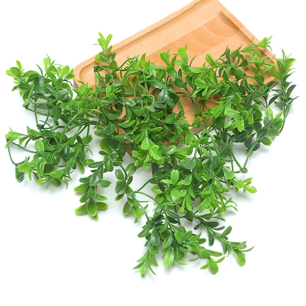 

50 шт., искусственные растения эвкалипта, водоросли, зеленые листья, свадебное украшение, искусственный цветок, домашний декор, «сделай сам», ...