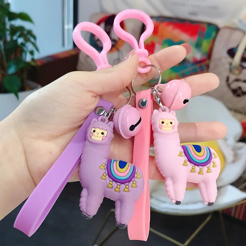 2020 горячая Распродажа ПВХ эпоксидный трехмерный брелок для ключей из альпаки