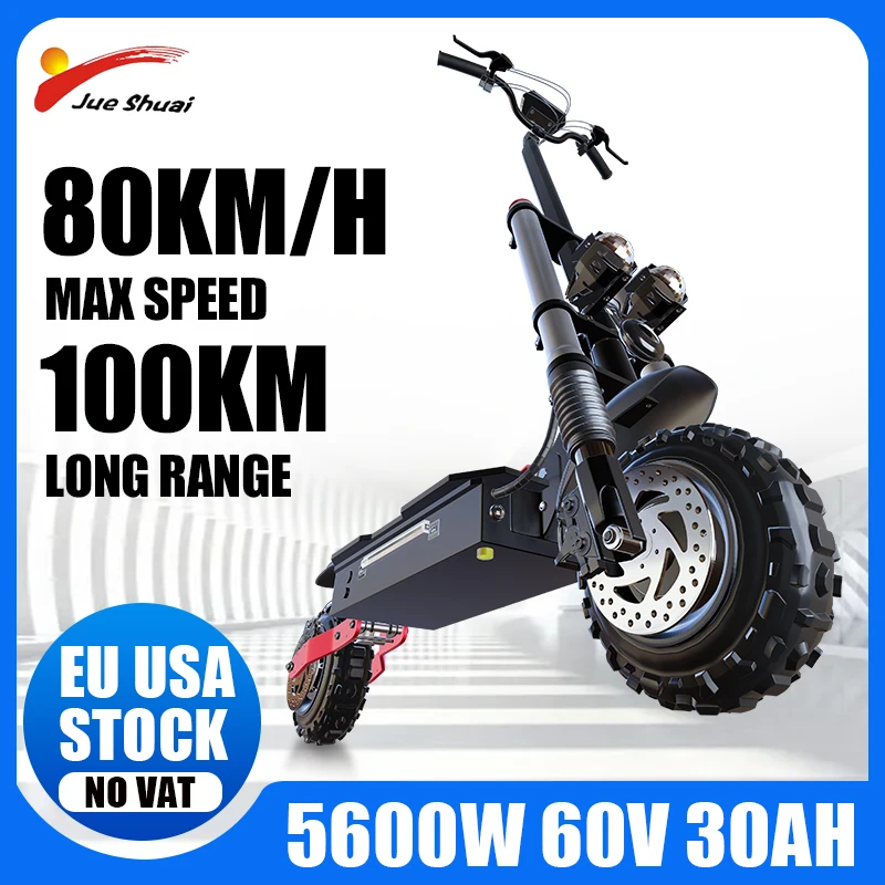 

60V 5600W Dual Motor Electric Scooter Foldable trotinette électrique 80km/h Max Speed 100KM Long Range Electric Scooters Adults