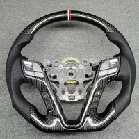 customized carbon fiber steering wheel for hyundai santa fe suede suede forging piano black honeycomb beehive