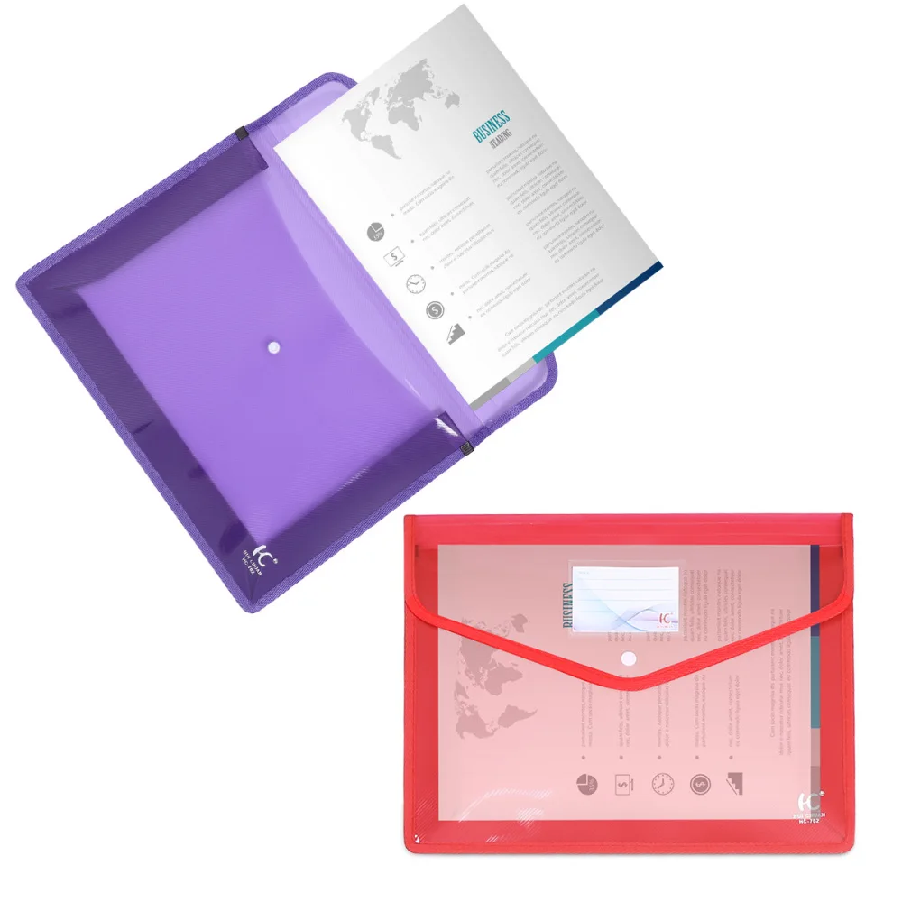 

3Pcs File Pouch Document Folder Document Storage Organizer for Office Business