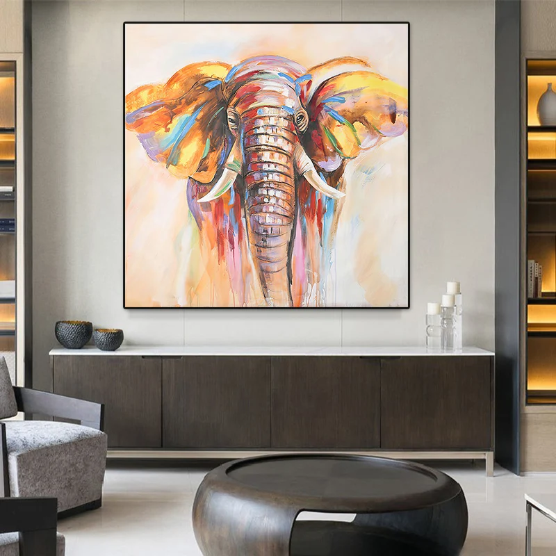 

Elephant Wall Art Canvas Animal Painting Cuadros Para El Hogar Modern Posters And Prints Living Room Dropship Home Decor Art