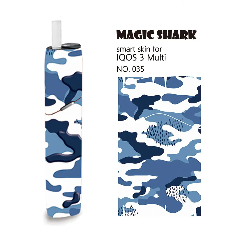 Magic Shark Новая военная камуфляжная наклейка для IQOS 3 Multi Skin IQOS3 крышка прочная |