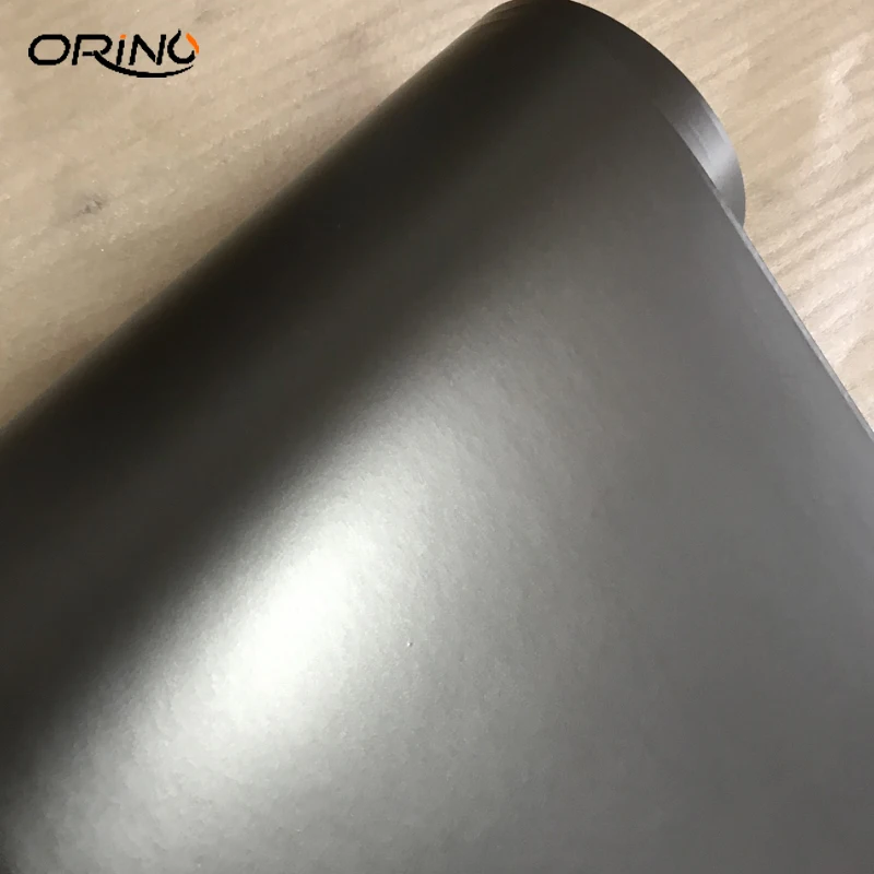 Премиум темно-серый металлик матово-серый винил Обёрточная бумага с выпуска воздуха темно-серый Антрацит Автомобильная фольговая пленка Размеры 10(США)/20 Вт, 30 Вт, 40 см/50 см X 152 см