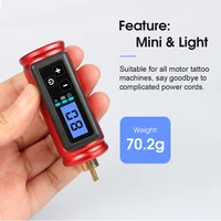 wireless tattoo power supply machine battery mini 1500mah type c quick charge rca dc jack working 10 hours goods for tattooing
