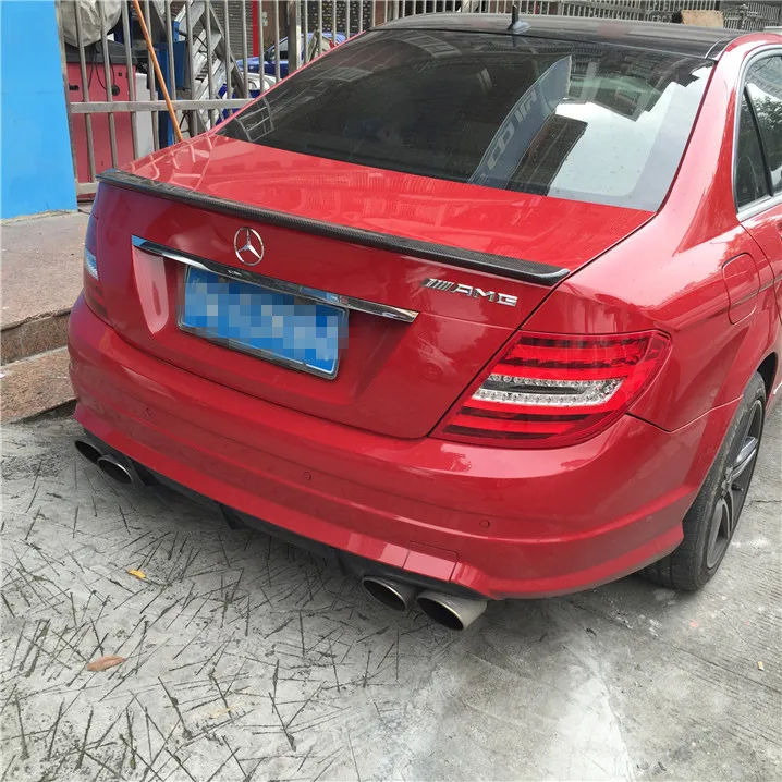 Спойлер для Benz W204 автомобильный спойлер из углеродного волокна заднего крыла C180