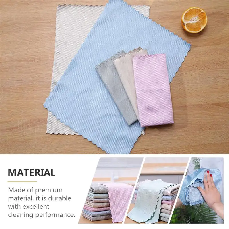 

10 Pcs Multifunctional Cleaning Towels Dish Towel Practical Duster Cloth for Hotel Office