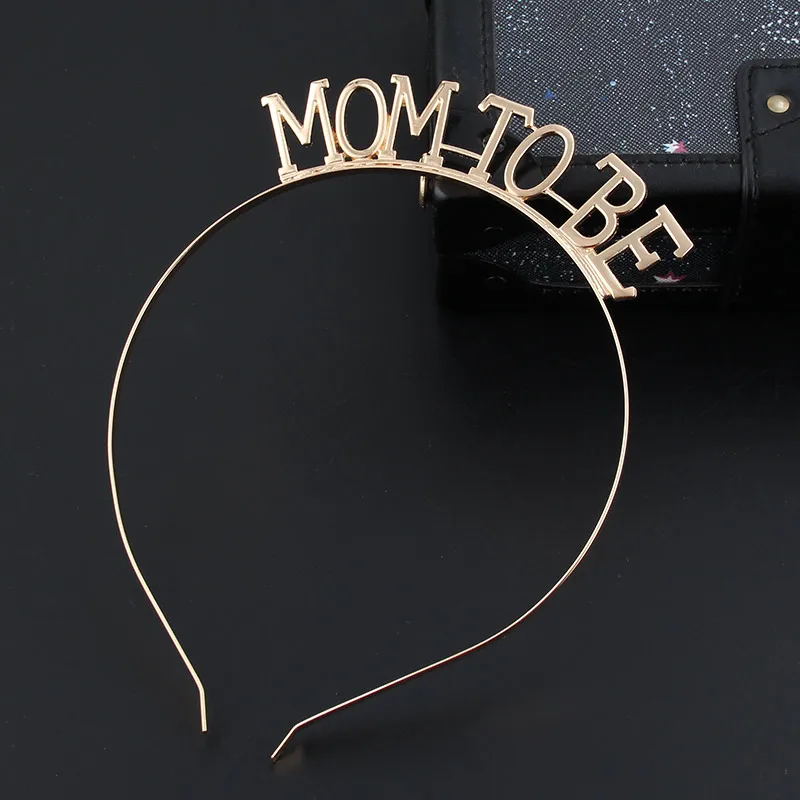 Gold Tiara Вечерние украшения для маленьких мальчиков и девочек, подарки, будущая мама, мама, старшая сестра, атласная лента - Цвет: Gold Tiara