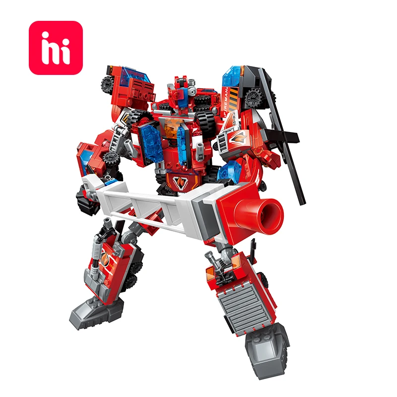 Конструктор-робот HIPAC детский грузовик фигурки Детский вертолет самосвал