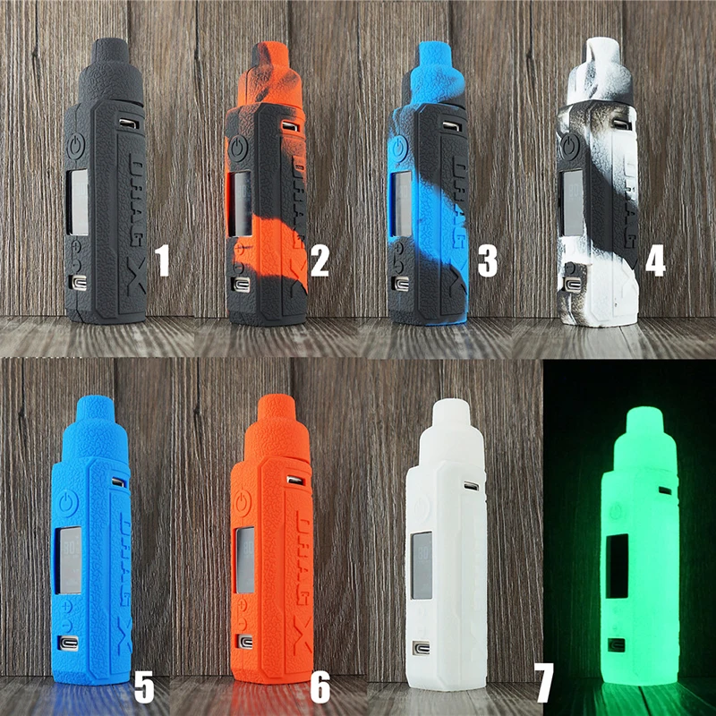 Текстурный чехол для VOOPOO Drag X Pod mod Kit защитный силиконовый вейпа ModShield Wrap gel x 80W | Дом