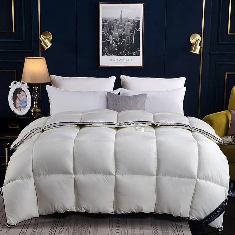 Высокое качество разноцветное пуховое одеяло пододеяльник King queen двойной размер