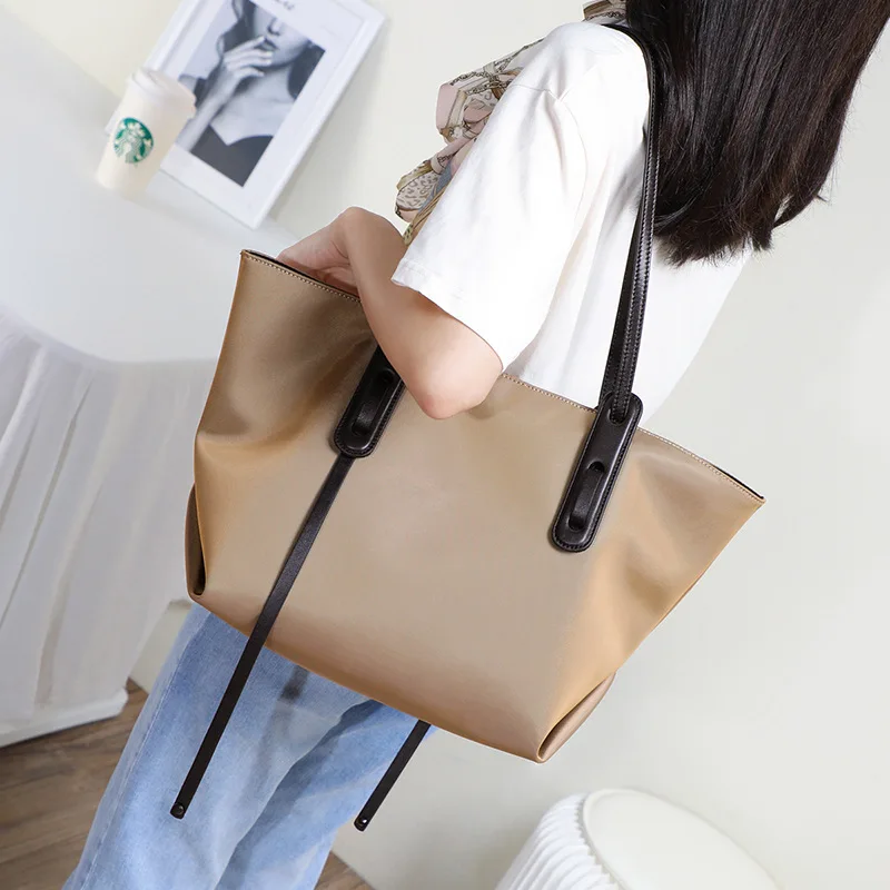 

Fashion Oxford Ladies Tote Bags 2pcs Set Handbags Women Big Cheap Shopping Tote Shoulder Bag Sac A Main