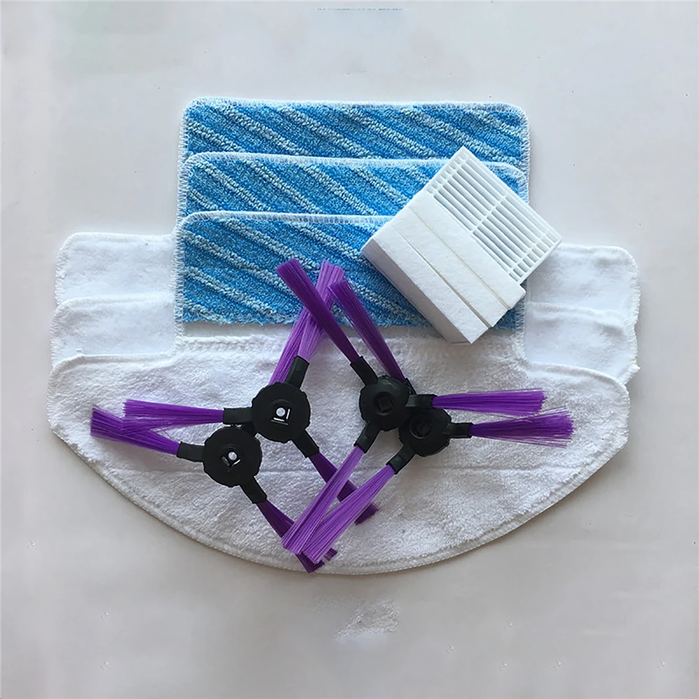 11 шт./лот пылевой Hepa-фильтр хлопковый комплект Швабра Ткань боковая щетка для Fmart