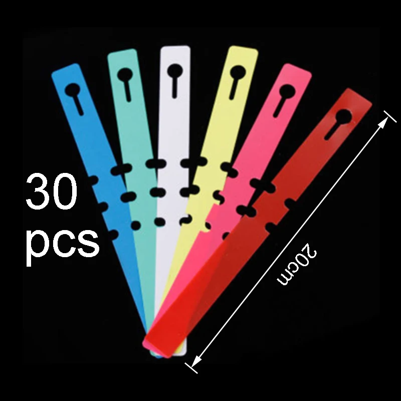 30 шт. ПВХ растения садовые этикетки Детские привязанные маркеры пластиковые